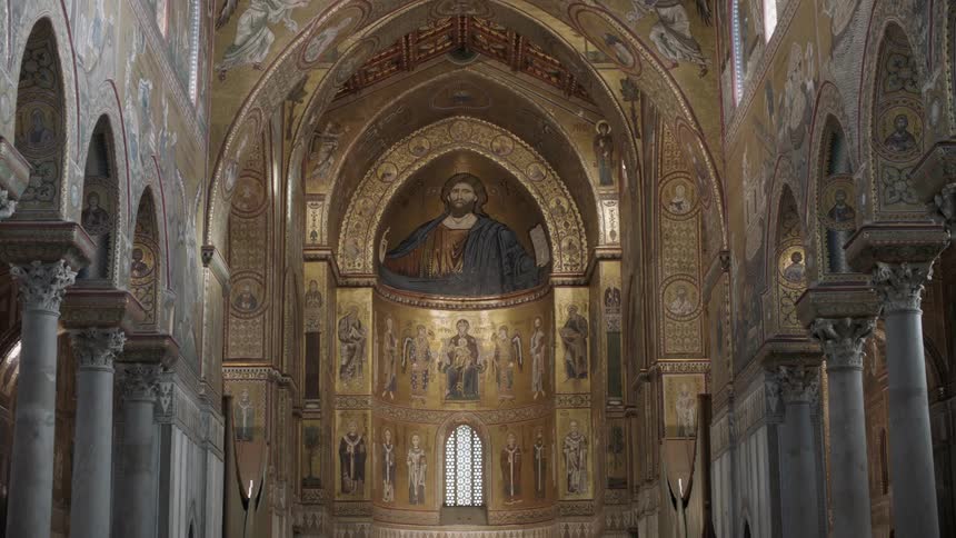 A gold decorated church