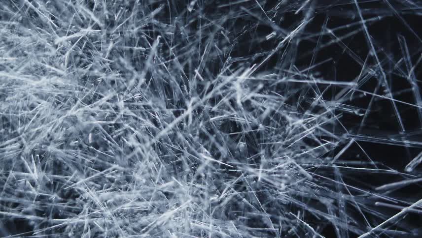 Thin white lines grow and multiply as they move across the darkness