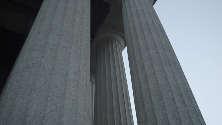 Stone pillars during the day