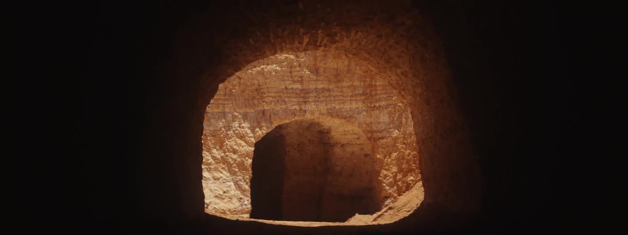 The cave has a light at the end