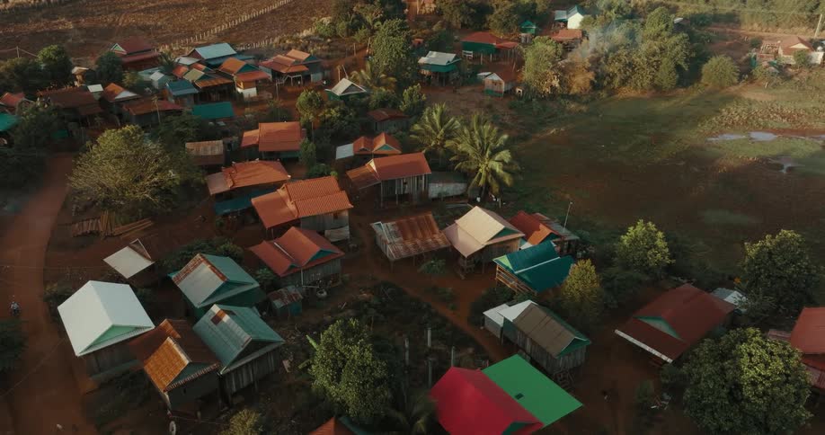 The village has small homes