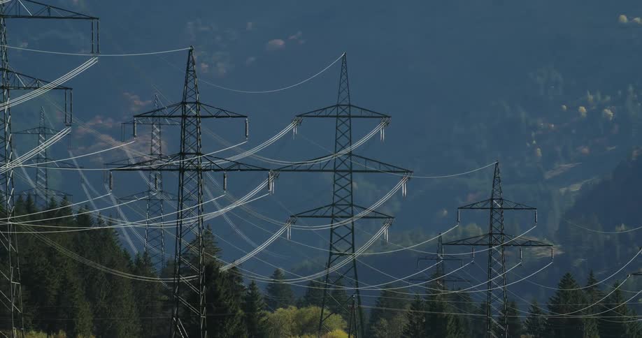 The view is of cable power lines and you can see the wild life as well