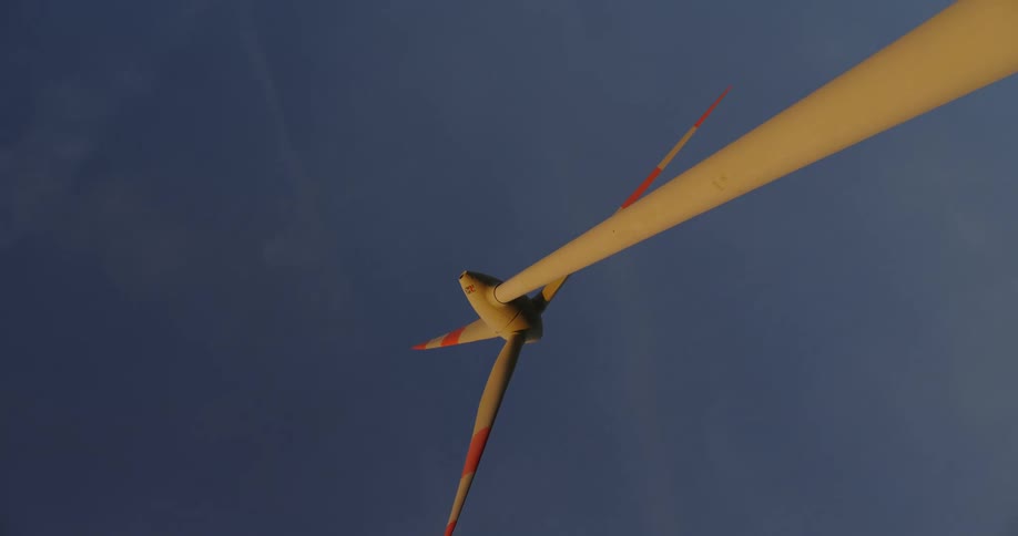 An air turbine spinning