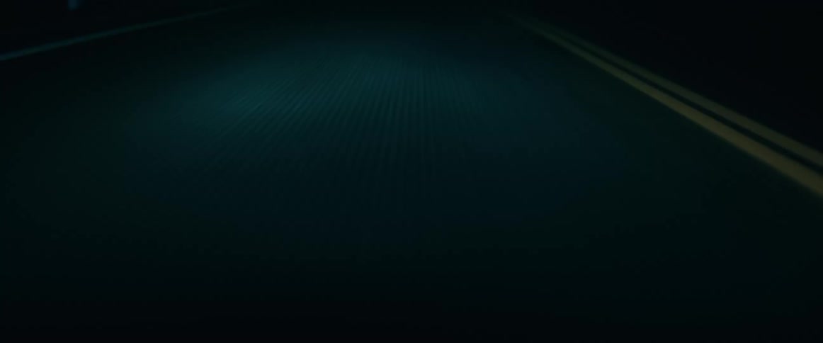Lightilluminates both lanes of road at night