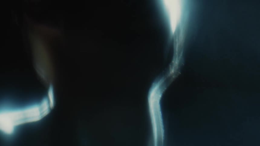 A mans head and shoulders