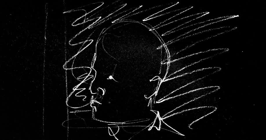 The illustration is of a man