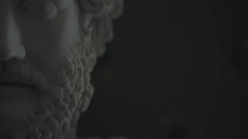 Close up of a marble statue