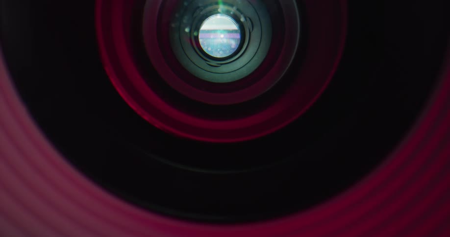 A view through a camera lens