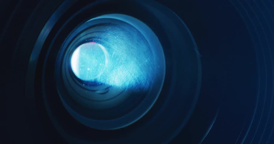 A view of a projector lens