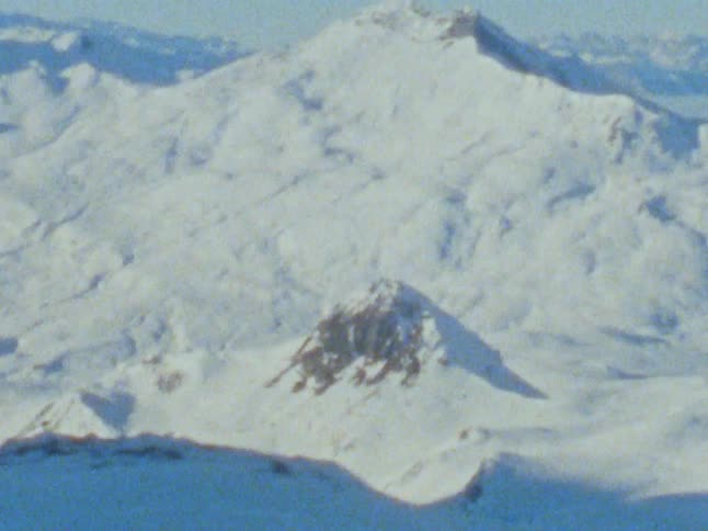 The mountains are covered in snow