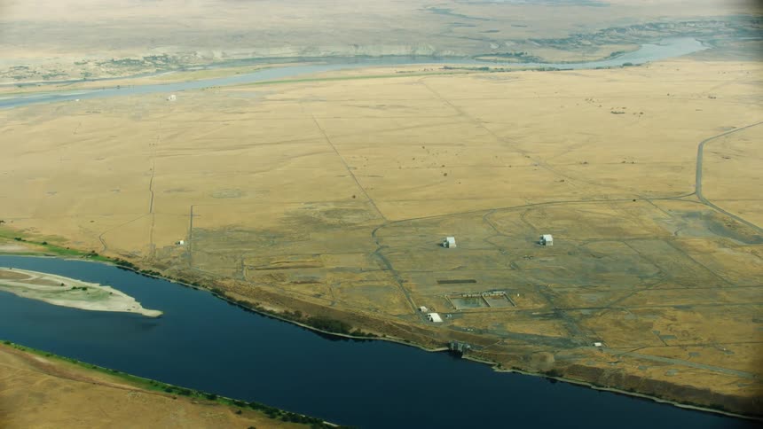 Several nuclear facility facilities sit along the Columbia River in Eastern Washington State