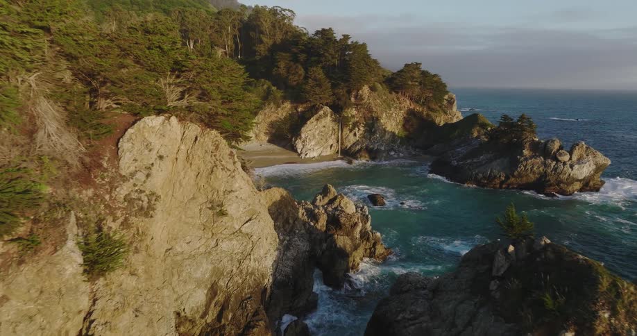 Waves rolling in to the shoreline