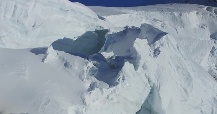 Close up of a glacier