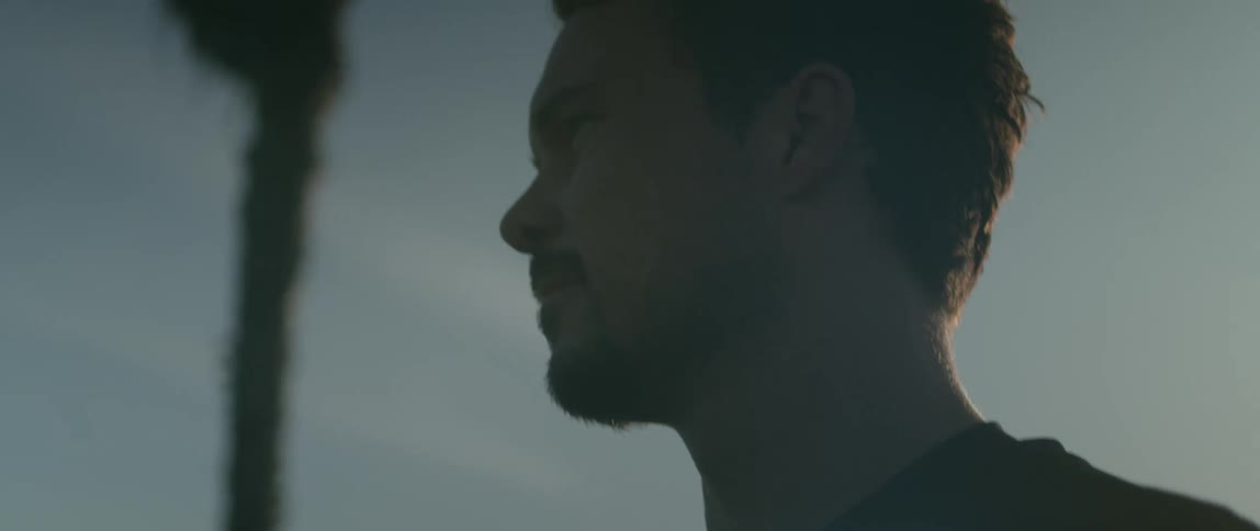 Close up of a mans face outside