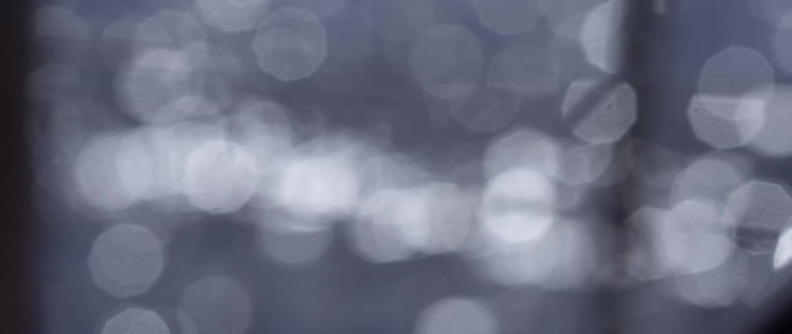 Flickers of light passing by out of focus