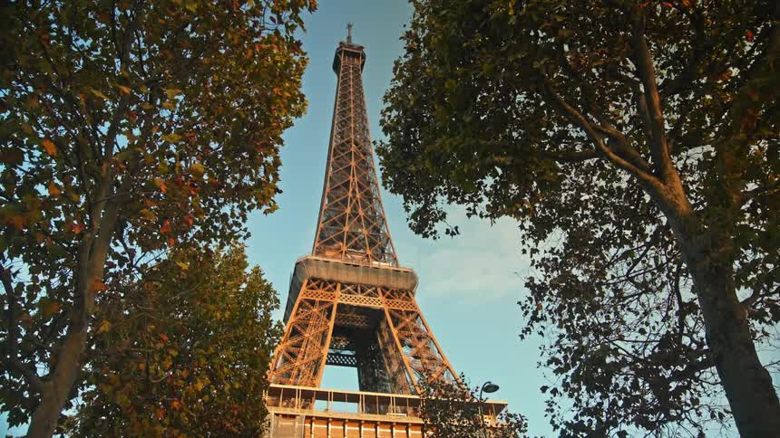 Eiffel tower seen from champ de mars