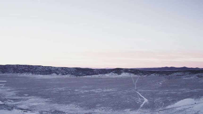 This valley is covered with snow and ice