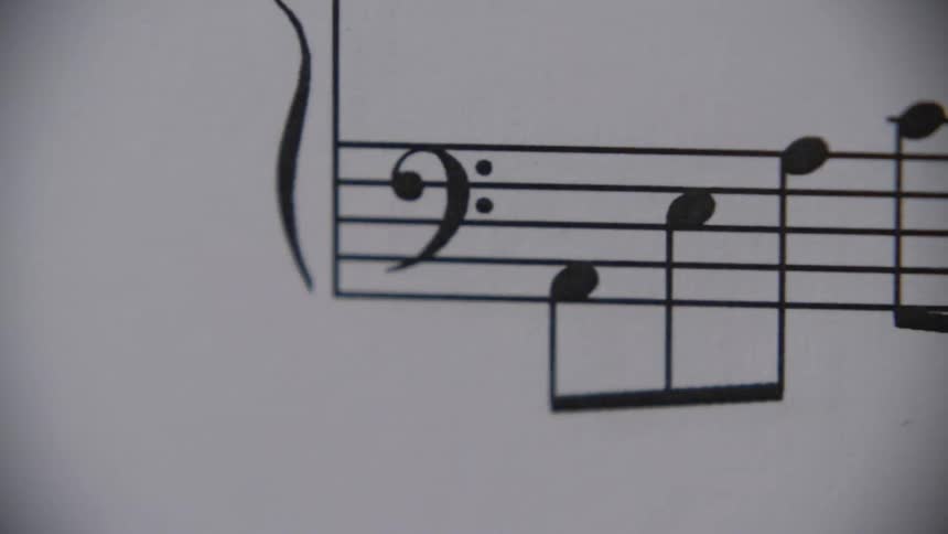 Going from left to right then back again on a page of sheet music