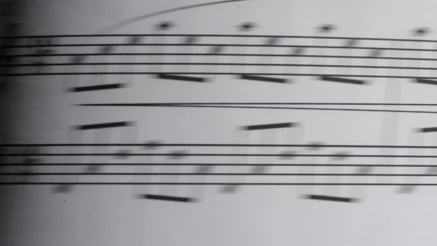Close up of music notes and symbols