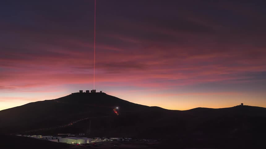 A timelapse of a sunset over a mountain