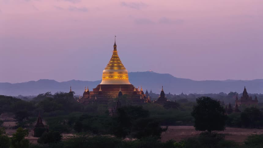 View of great dagon pagoda during the day