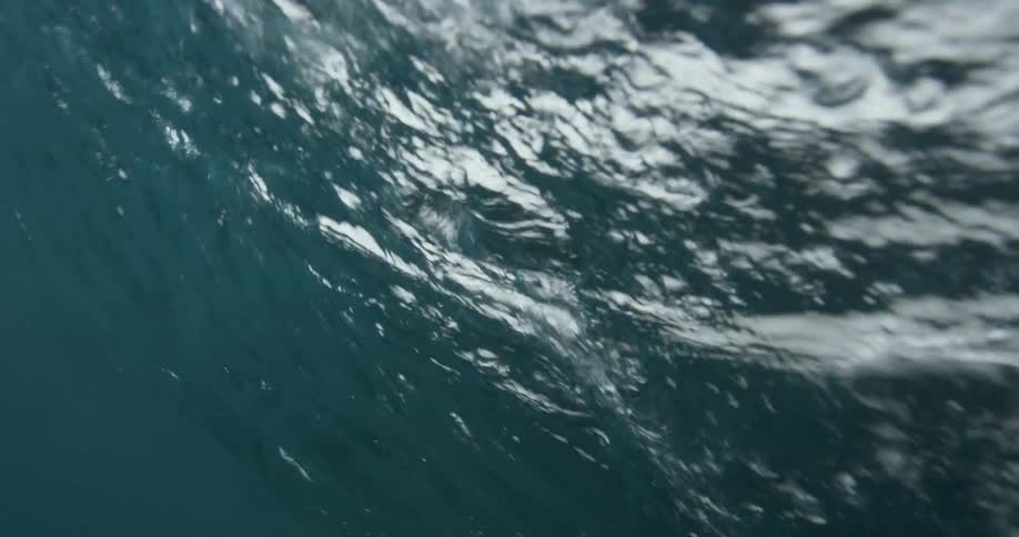 Waves are moving fast in the ocean water