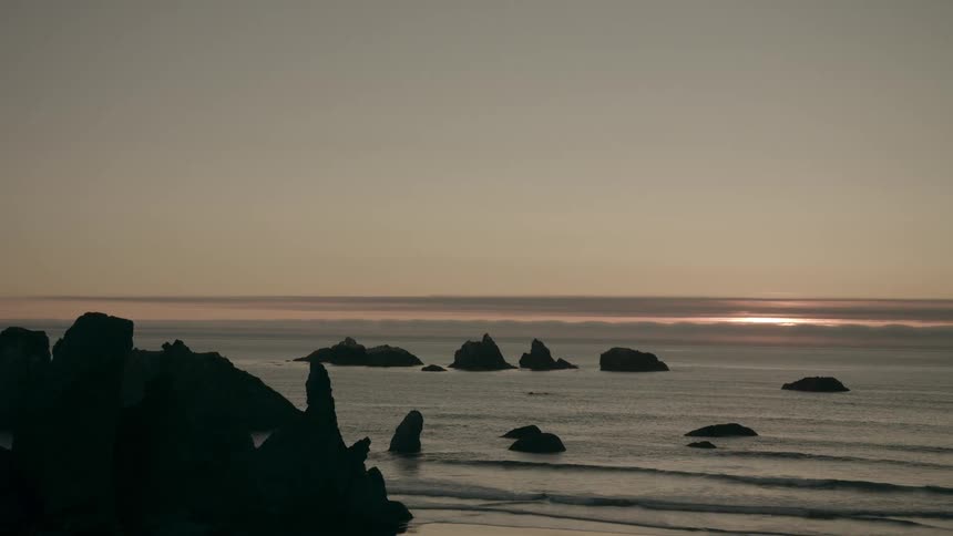 A view of waves on the ocean