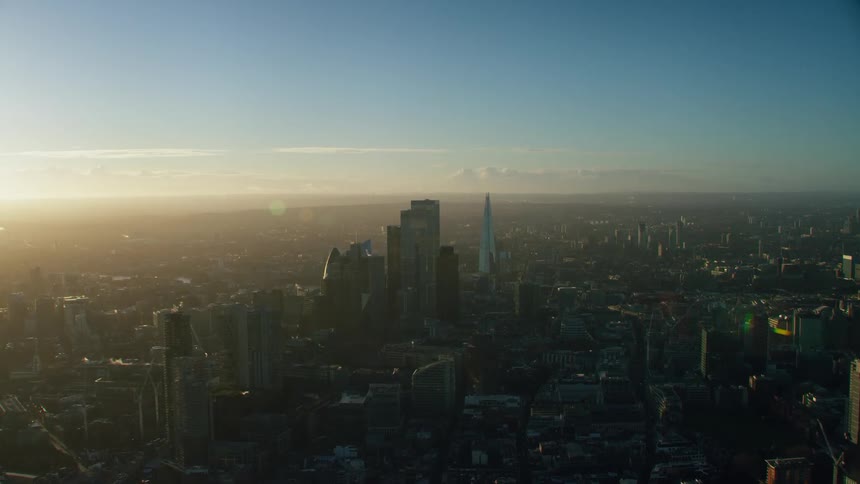 Tall buildings in a metropolis during the day