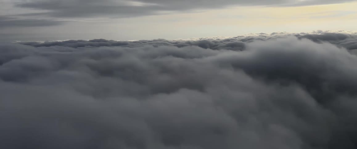There are heavy clouds in the sky