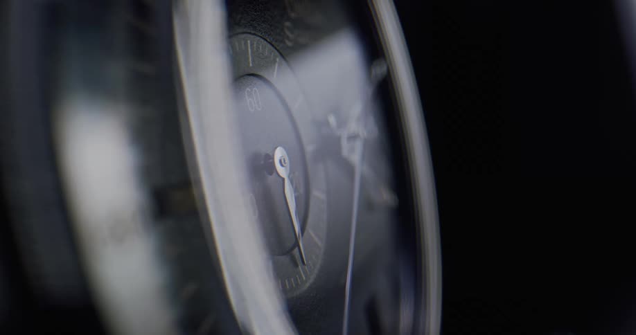 Closeup of wristwatch