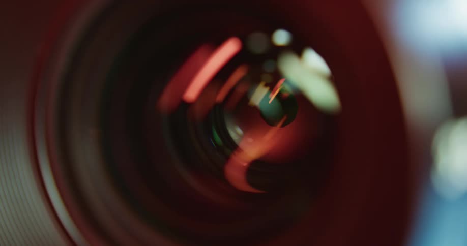 A lens on a camera