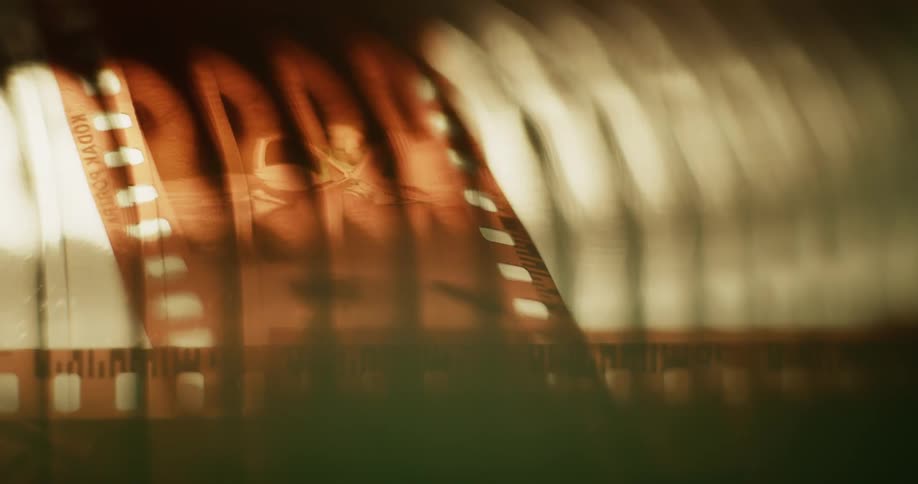 Close up of photographic film