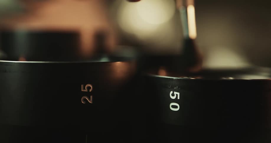 A person is mixing with a makeup brush