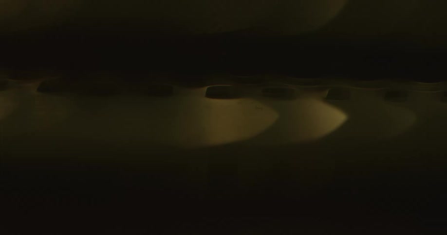Close up of sheet of transparent film base