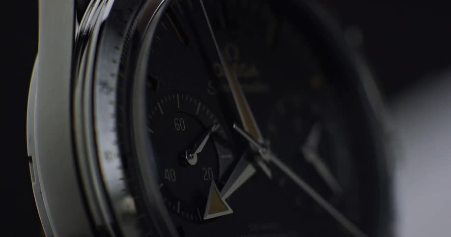An up close of the face of a watch