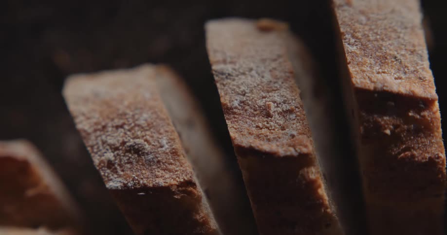 Close up of a loaf of white sliced bread