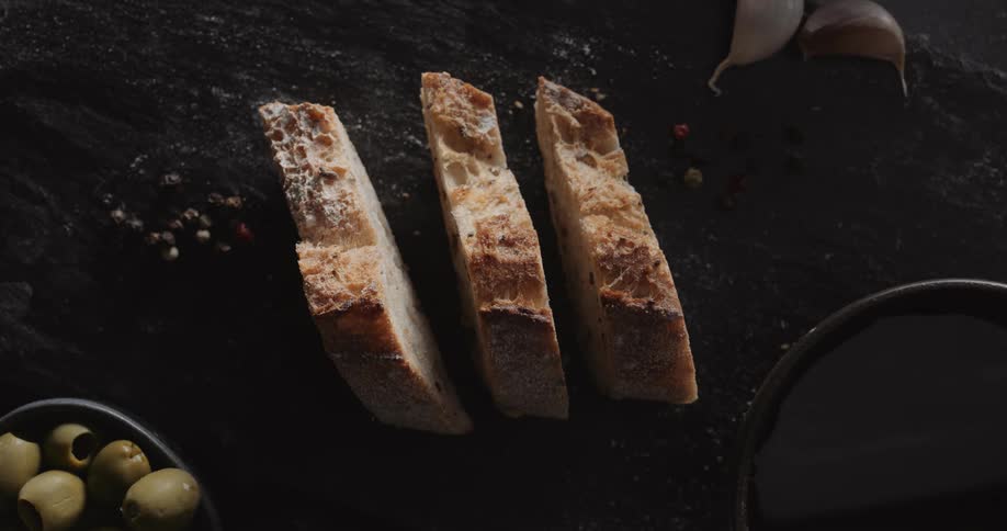 Close up of a loaf of white sliced bread