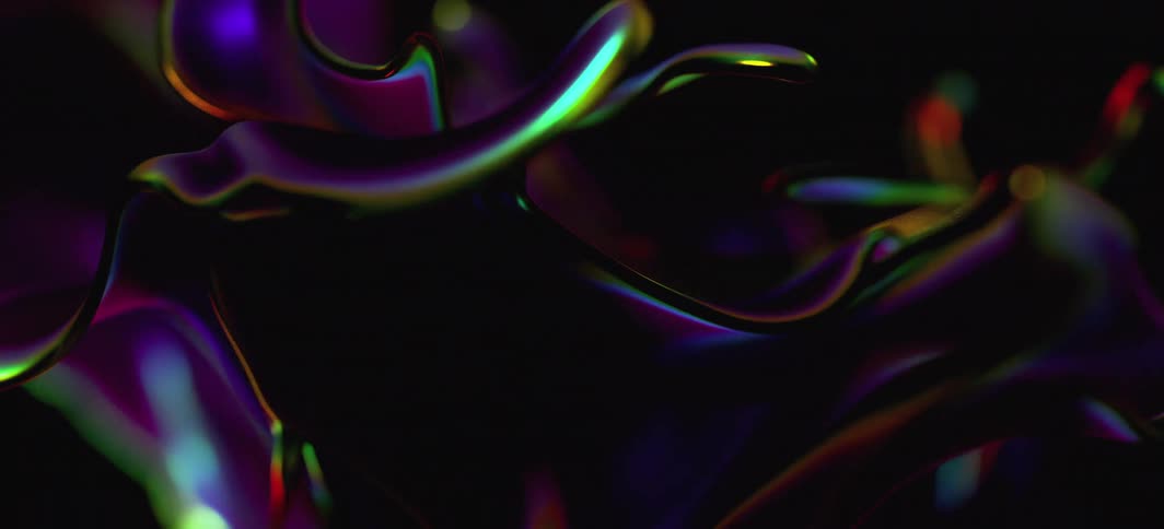 Liquid colorful paint swirling in abstract patterns