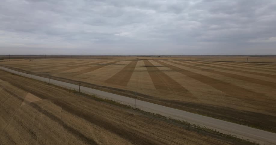 Aerial view of a rural area is displayed during daytime