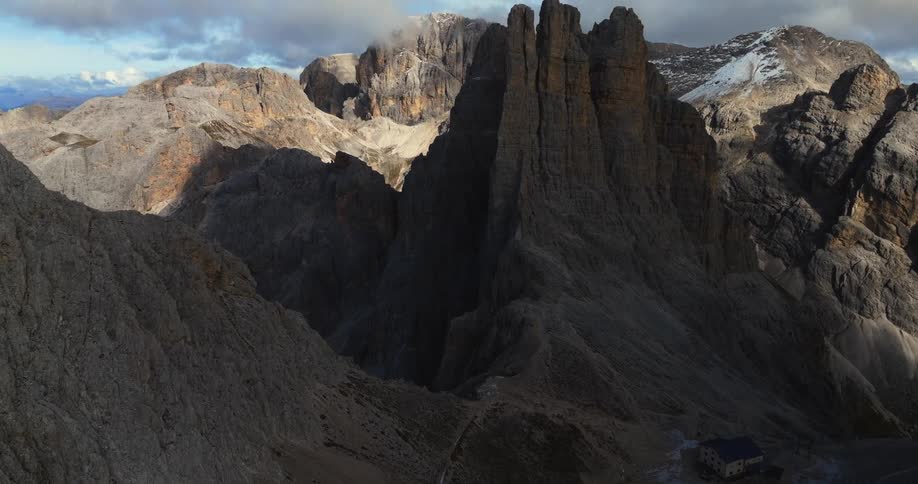 The view is of cliffs in the summer time