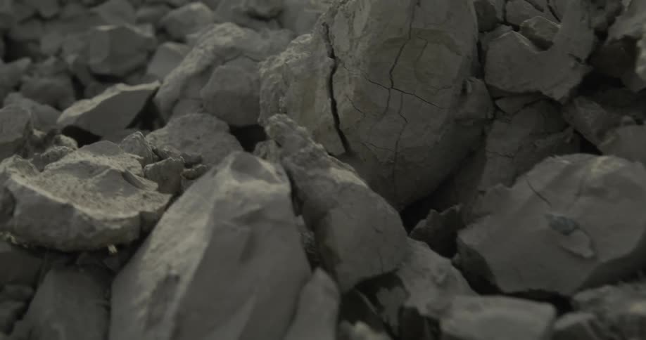 An up close of rocks and boulders and gravel