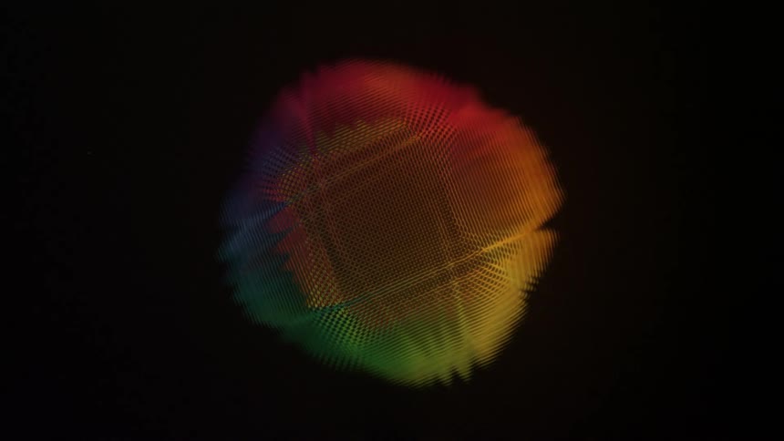 Multicolored patterns transforms from circular to starburst fractal to large spread out patterned sun