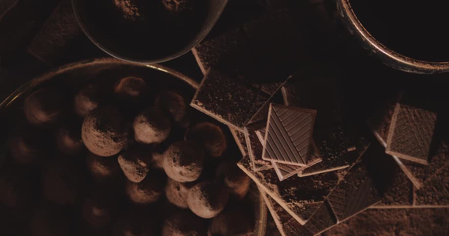 A view of chocolate on a table