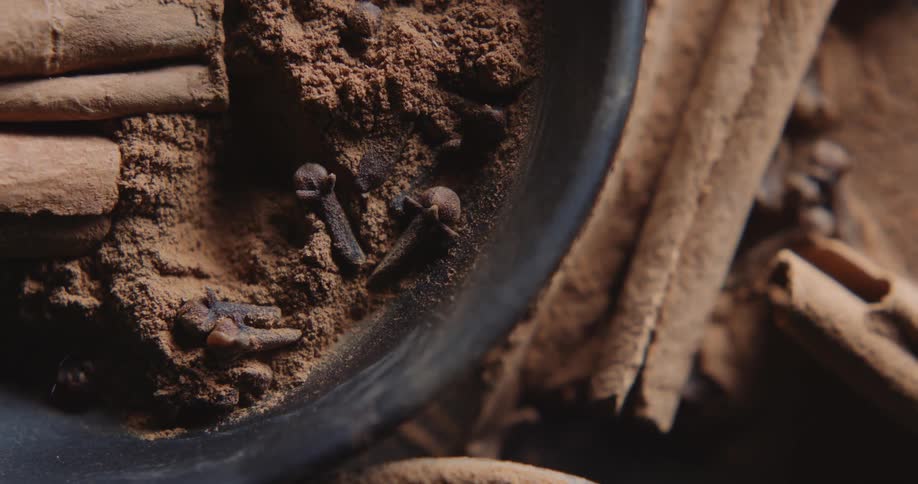 The bowl is filled with chocolate