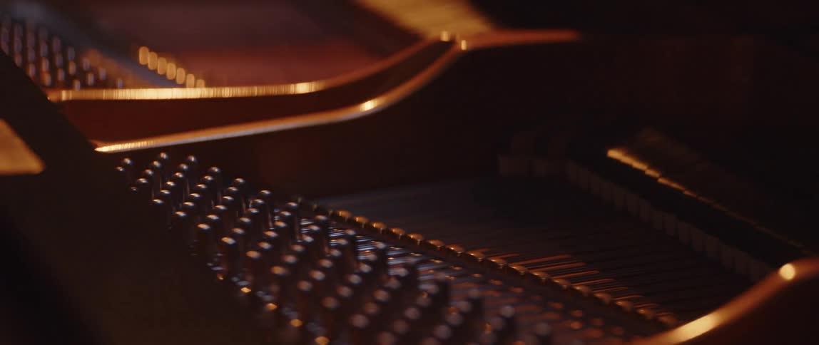 The piano is made of wood