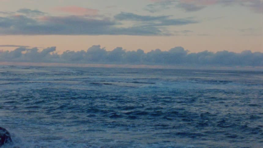 A view of the ocean with waves