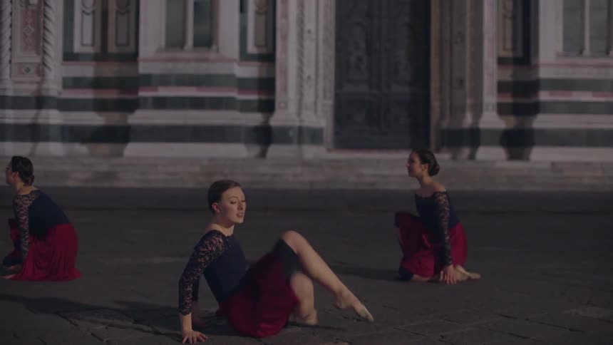 Three women are dancing