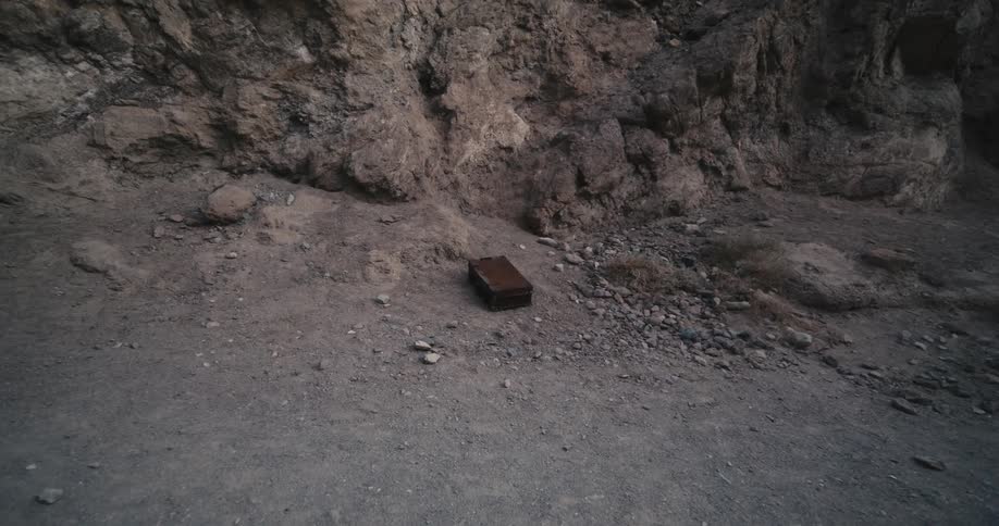 A case is near the rocks