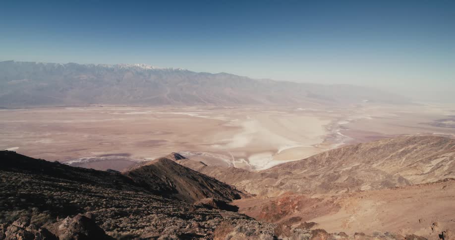 Aerial view of mountains are displayed midday
