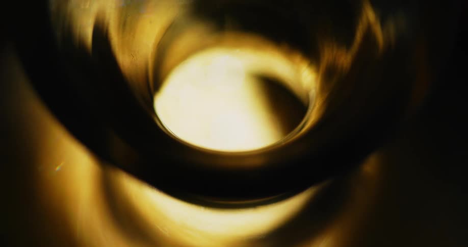 A view of light and smoke rotating